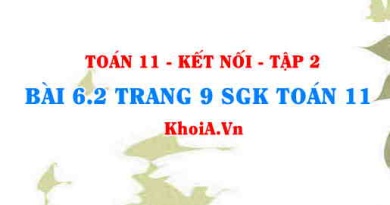 Bài 6.2 trang 9 Toán 11 Kết nối tri thức Tập 2